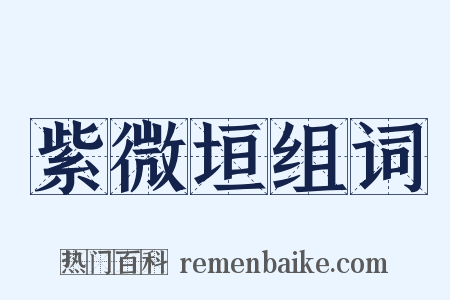 紫微垣组词是什么意思的图片